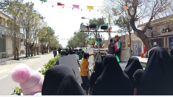 طنین شعار انا علی العهد یا قدس در شهرستان مروست