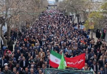 لبیک کوهدشتی‌ها به فرمان رهبر انقلاب در راهپیمایی روز قدس