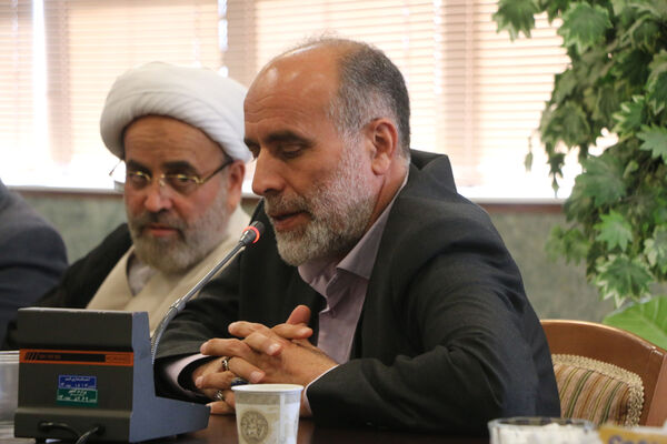 جلسه هماهنگی تشییع و خاکسپاری دو شهید گمنام دفاع مقدس در مسجد جمکران