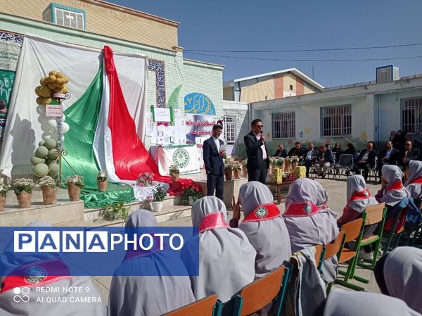 نواختن زنگ سپاس معلم در شهرستان جاجرم