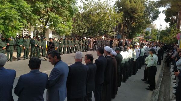 مراسم تشییع پیکر شهید جانباز «علی رفیعی» در کاشمر 