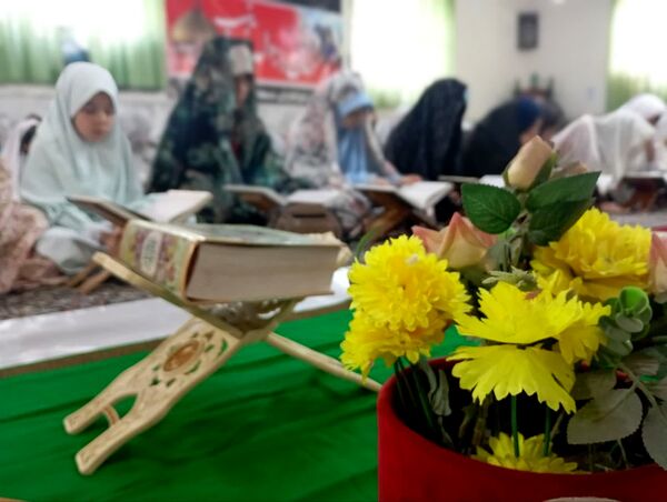 اولین روز اعتکاف دانش‌آموزان در فاروج 