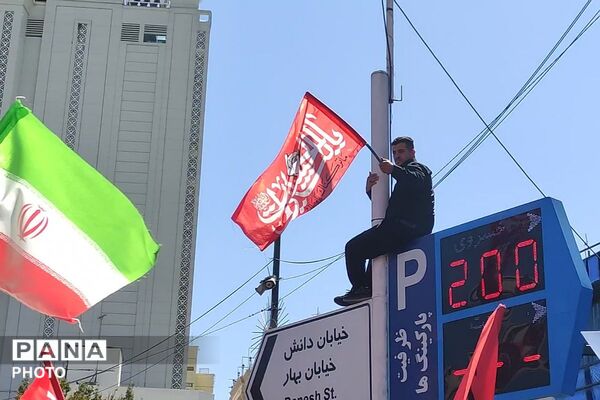  وداع با رهبر شهید در جوار بارگاه رضوی