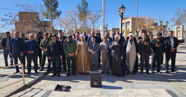 گلباران گلزار شهدای خلیل‌آباد در دهه فجر