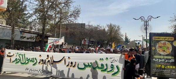 راهپیمایی روز قدس در شهرستان سملقان 