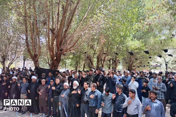 تجدید میثاق مردم رودبار جنوب با آرمان‌های حسینی در جوار قبور شهدای گمنام