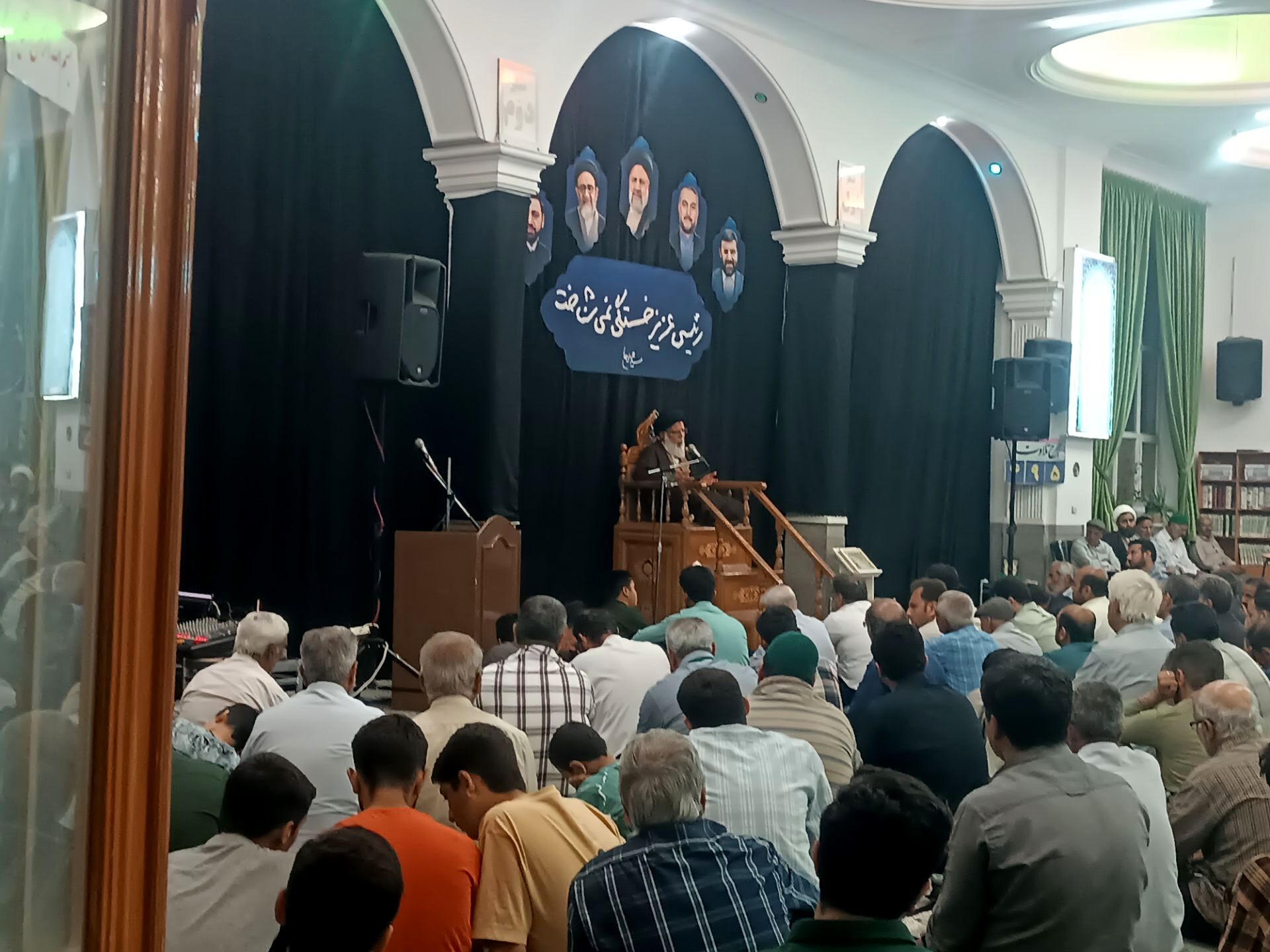 مراسم نخستین سالگرد شهادت شهدای خدمت در مسجد الهادی نیشابور 