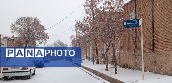 برف زمستانی در شهرستان بن 