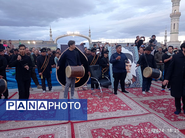 مراسم تشییع و خاکسپاری دو شهید گمنام دوران دفاع مقدس در قم