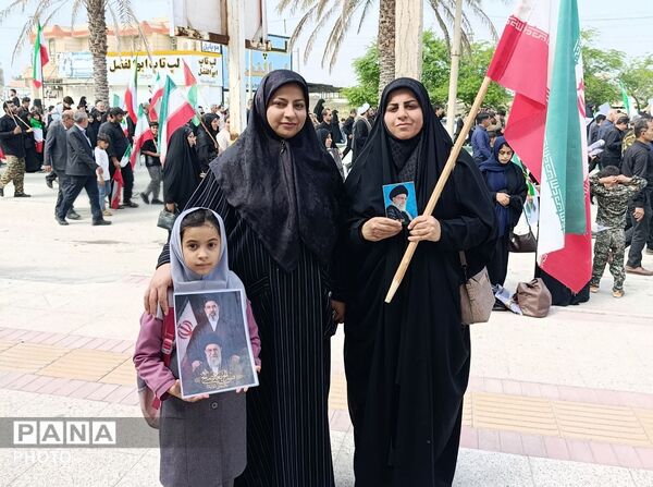 فرزندان انقلاب شهرستان شهیدپرور لامرد در روز قدس