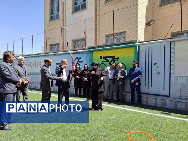 افتتاح زمین چمن هنرستان تربیت بدنی محمد شهرستانی ناحیه ۶ مشهد