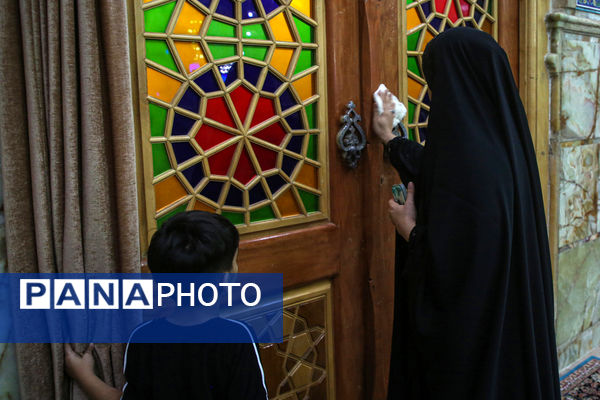 آیین «عهد عاشقی» با حضور اصحاب رسانه در مسجد جمکران