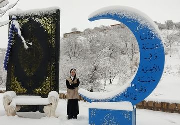 بارش باران و برف در شهر زیبای بار و شادی  مردم از نزول رحمت الهی