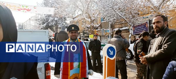 برگزاری راهپیمایی ۲۲ بهمن ماه در شهرستان نیشابور 