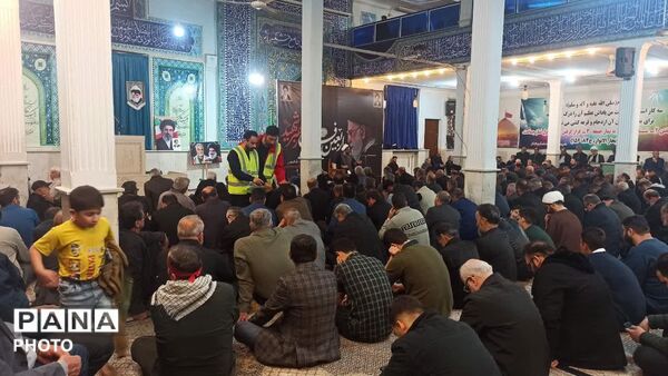 خروش خشکبیجاری ها درچهلمین روز شهادت رهبر شهید وشهدای میناب

