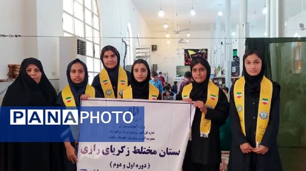 تجمع دانش‌آموزان رامهرمز به یاد سیدمقاومت 