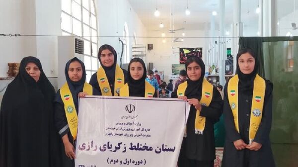 تجمع دانش‌آموزان رامهرمز به یاد سیدمقاومت 