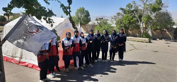 آیین‌ افتتاحیه‌ تیم‌های‌ تخصصی‌ جوانان‌ هلال‌احمر‌ در شهرکرد 