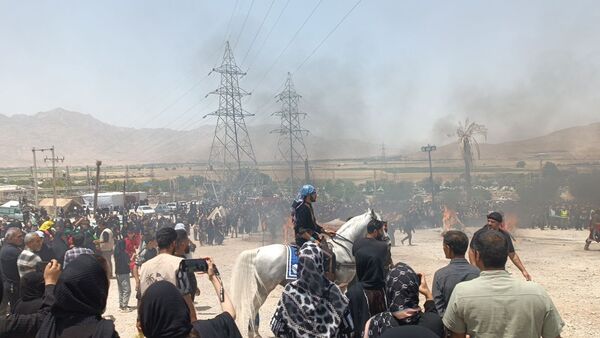 مراسم خیمه سوزان در شهر طاقانک