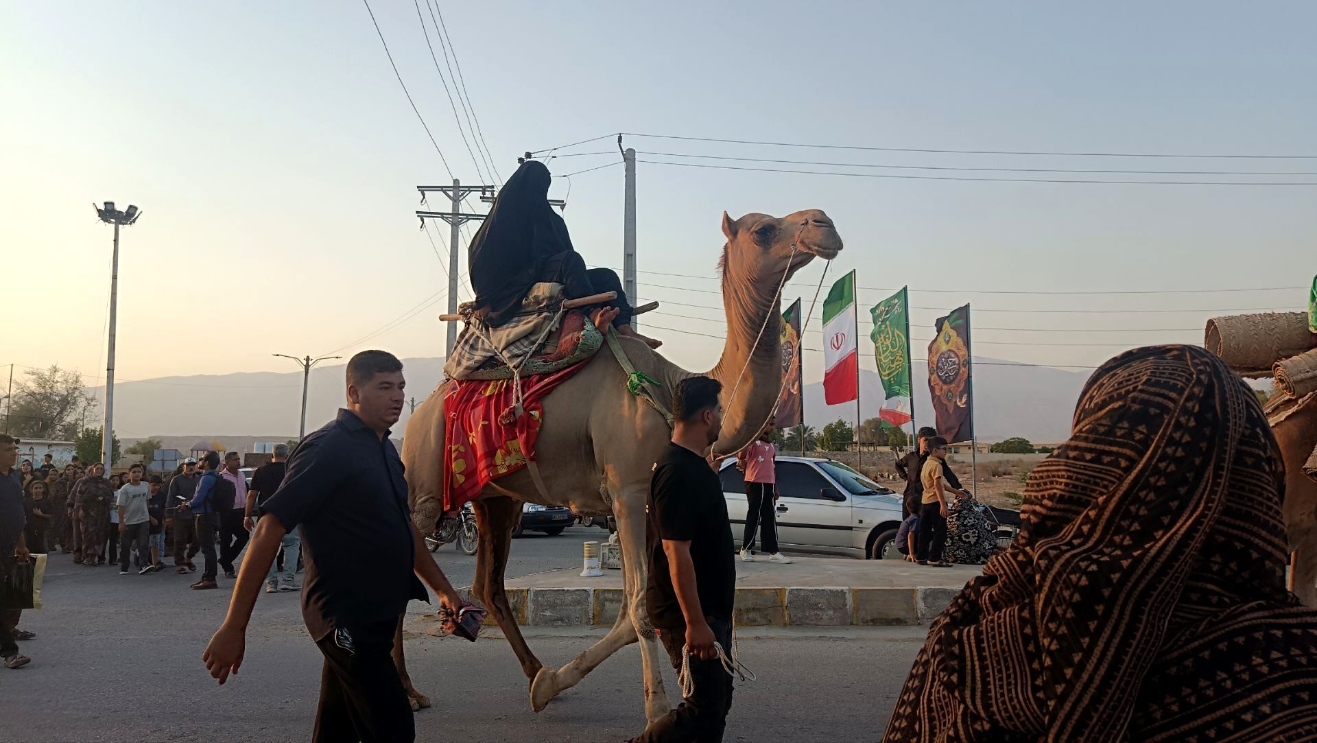 حرکت نمادین کاروان حضرت اباعبدالله الحسین(ع) در روستای رضوان 