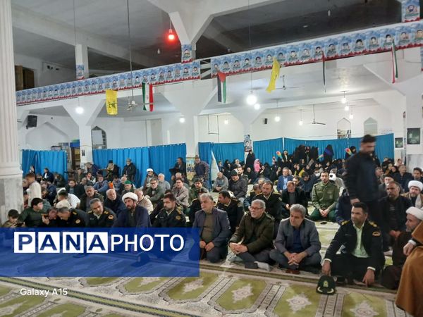 مراسم گرامیداشت شهادت سید حسن نصرالله در مسجد جامع آشخانه 