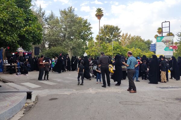 پیاده‌روی و موکب گردی کودکانه در دانشگاه صنعتی شیراز به‌مناسبت اربعین حسینی