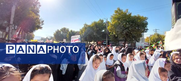راهپیمایی روز ۱۳ آبان در شهرستان سملقان
