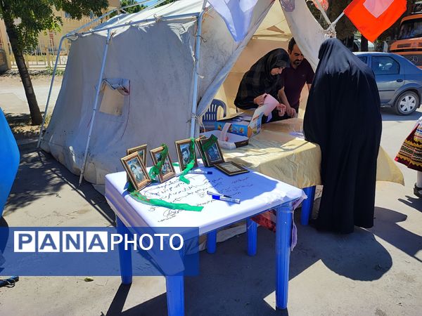 برپایی موکب سازمان دانش‌آموزی در شهرستان سملقان