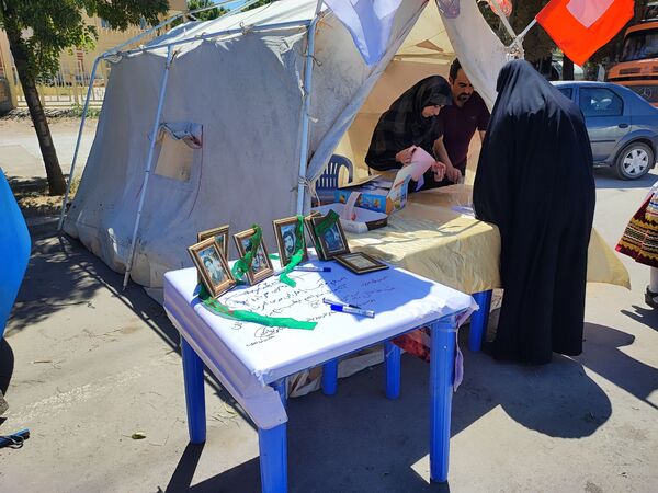 برپایی موکب سازمان دانش‌آموزی در شهرستان سملقان