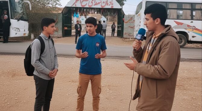 یادواره عملیات مطلع‌الفجر با حضور دانش‌آموزان کرمانشاهی