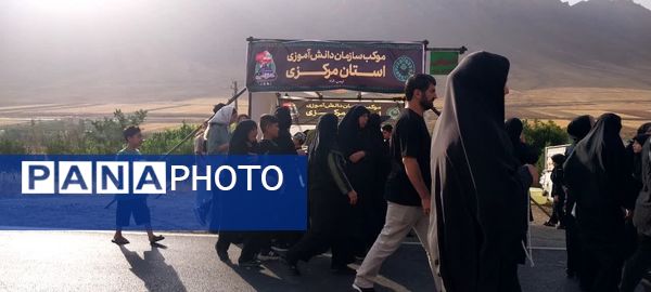 موکب «عشاق الحسین(ع)» در مسیر پیاده‌روی جاماندگان اربعین شازند 