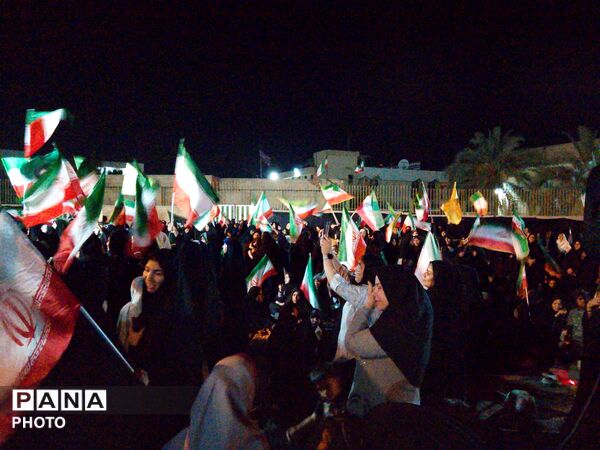 حماسه‌ای دیگر در شهرستان کهنوج با حضور مردم 
