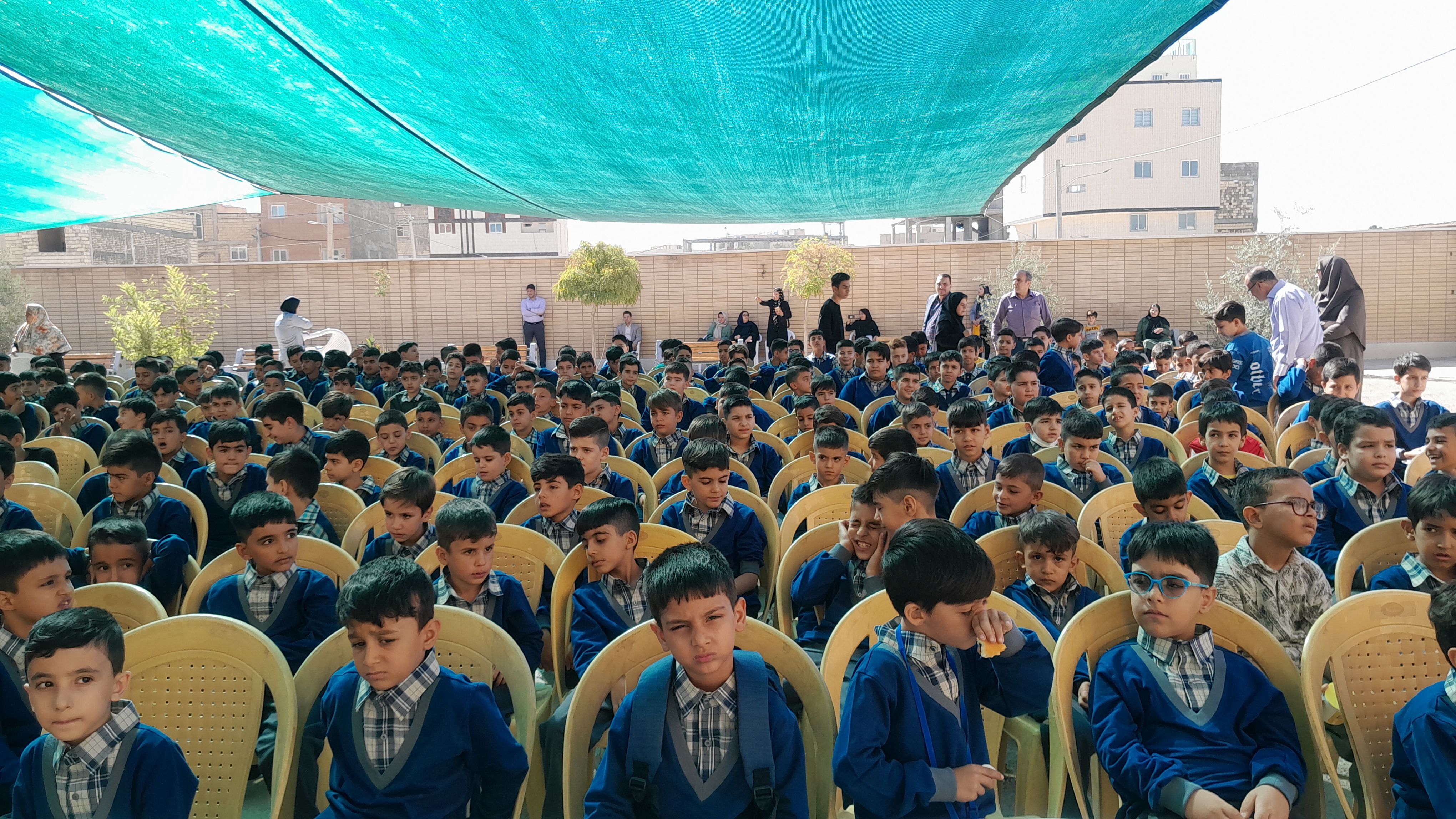 مراسم بازگشایی مدرسه پسرانه ادیب آموزش و پرورش ناحیه ۵ استان اصفهان 