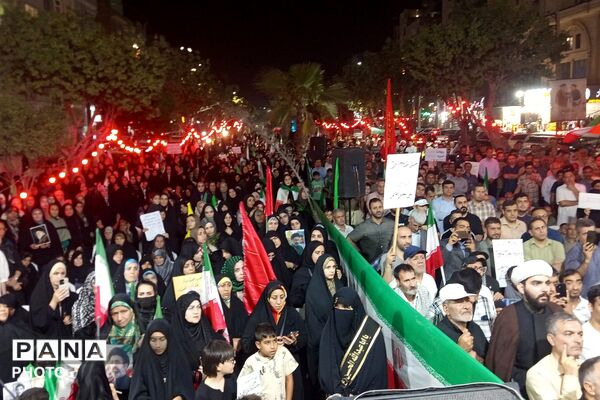 حضور مصطفی خوش چشم در تجمعات شبانه نسیم‌شهر 