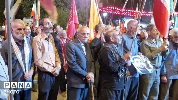 «لبیک یا رسول‌الله»؛ شعار محوری تجمعات شبانه در شب رحلت پیامبر(ص) و شهادت امام حسن(ع) نورآباد