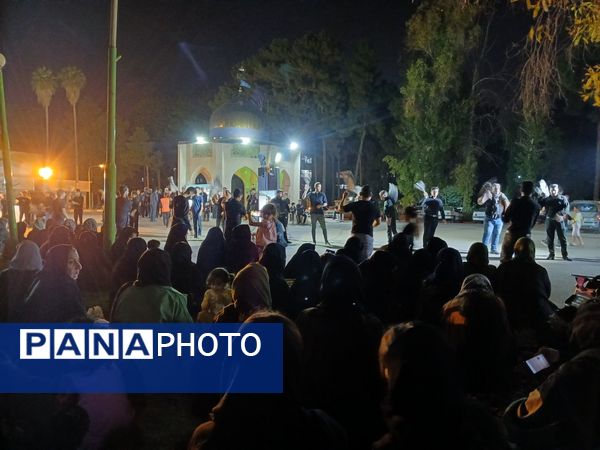 مراسم عزاداری شب عاشورا در پایگاه هوایی شهید دوران شیراز