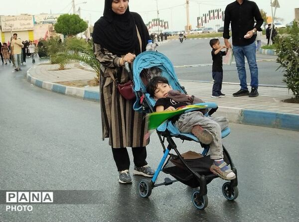 راهپیمایی جاماندگان اربعین در بندرعباس
