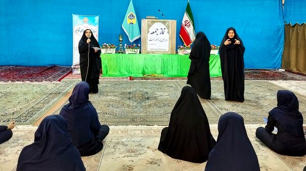 برگزاری لیگ جت دختران در مصلی بقیة اللّٰه شهرستان اشتهارد 