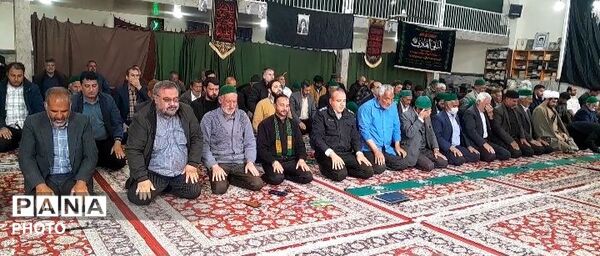  اقامه نماز عبادی سیاسی جمعه همزمان با سی و چهارمین روز شهادت قائد امت حضرت آیت الله خامنه‌ای 