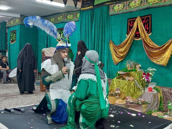 تعزیه‌خوانی تاسوعا در حسینیه موسی بن جعفر (ع)