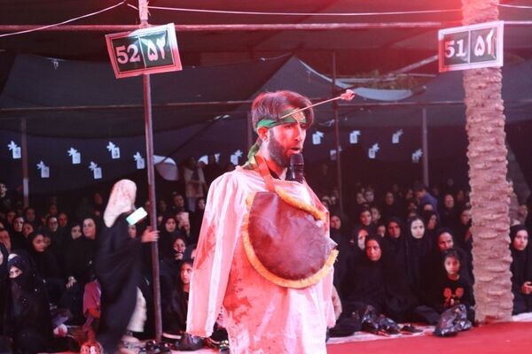 حسینیه حضرت ابوالفضل رنگ و بوی کربلا گرفت