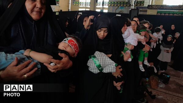  مراسم باشکوه شیرخوارگان حسینی در مسجد جامع درگزین