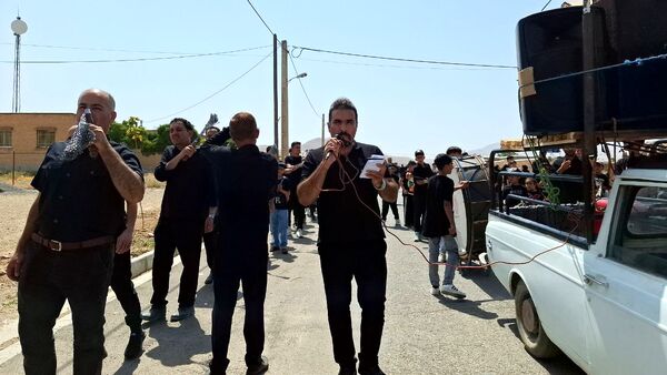عزاداری مردم روستای جلماجرد در تاسوعای حسینی