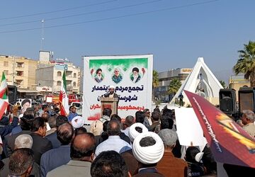 خروش مردم رودان هرمزگان در تجدیدمیثایق با آرمان‌‌‌های انقلاب اسلامی ایران 