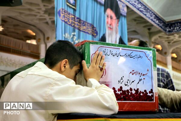 وداع با پیکر شهیده «سراجی نژاد» پس از 70 روز مفقودیت