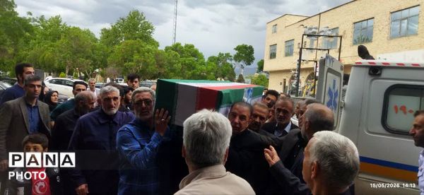 تشییع پیکر جانباز شهید «حاج سیامک حسین پناه اقدم» در مرند 