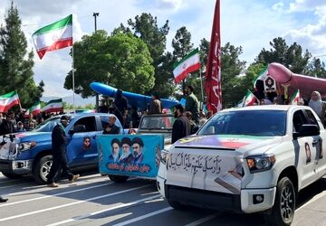 حضور گسترده مردم کرمانشاه در رزمایش جانفدا برای ایران امام رضایی