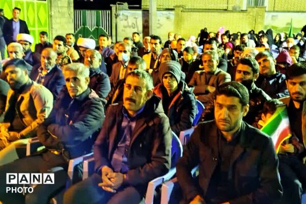 سوگواری مردم روستاهای شهر قلعه رئیسی در پی شهادت رهبر انقلاب