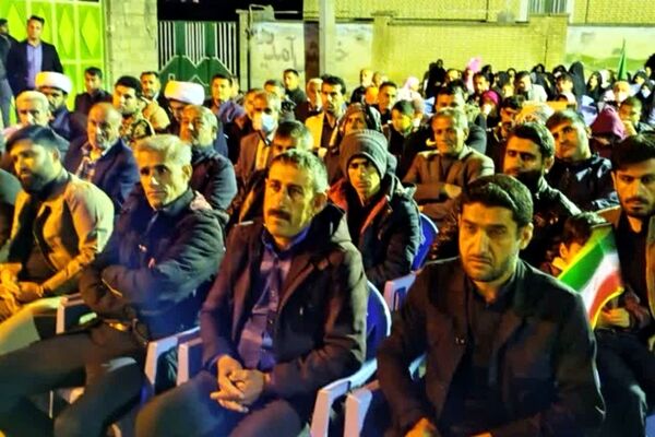 سوگواری مردم روستاهای شهر قلعه رئیسی در پی شهادت رهبر انقلاب
