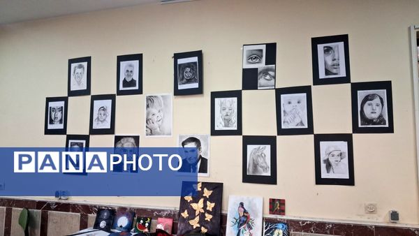 نمایشگاه هنری مدرسه شهید مدرس تبریز